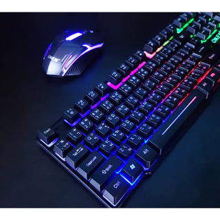 🚀ส่งเร็ว🚀 Oker Keyboard + Mouse KM-6120 คีบอร์ด ไฟทะลุตัวอักษร ชุด เม้าส์ + คีย์บอร์ด ไฟทะลุ ตัวอักษร #DM 6120