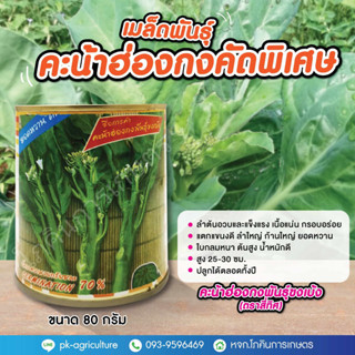 เมล็ดพันธุ์คะน้าฮ่องกงพันธุ์ขงเบ้ง (ตราสี่ทิศ) ขนาด 80 กรัม