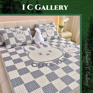 ICG ที่นอนยางพารา เสื่อปรับอากาศสำหรับฤดูร้อน นำความรู้สึกเย็นสบาย ชุดเครื่องนอนยางพาราซักได้