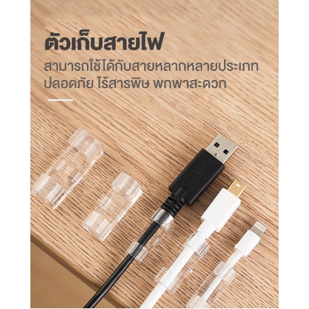 ที่เก็บสายไฟ กิ๊ฟล้อคสายไฟ คลิปรัดสายไฟ คลิปล็อคสายไฟ ตัวเก็บสายไฟ ขนาด 7 และ 11 มม.