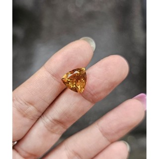 พลอยแท้ ซิทรีน citrine 11 mm.