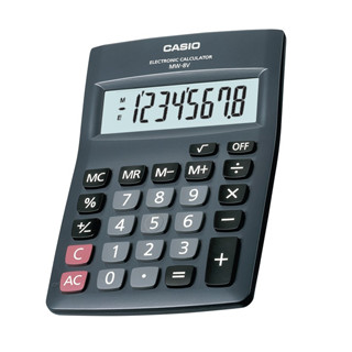 Casio Calculator เครื่องคิดเลข รุ่น MW-8V-BK สีดำ ประกัน 2 ปี