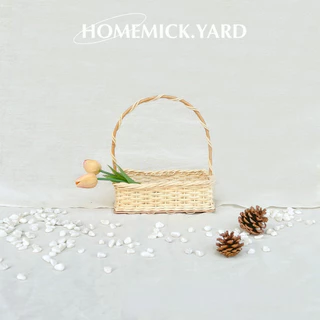 homemick.yard🤎 ตะกร้าหวายไส้ขาว กลุ่มขนาดเล็กราคาไม่เกิน💯 สานแน่น ทรงสวย มีให้เลือกหลายทรง ตกแต่งห้อง มินิมอล