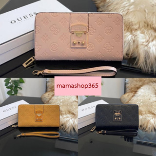 Guess Long Wallet กระเป๋าเงินใบยาวซิปรอบ  Code:B9D070766 แบรนด์แท้ 100% งาน Outlet