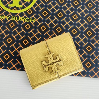 Tory Burch Leather Folding Wallet Logo Card Holders