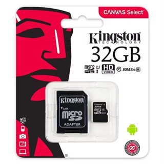 #beyline mall Kingston เม็มโมรีการ์ด Sdการ์ด Micro SD Class 10 80เมกะไบต์/วินาที 64GB Card (พร้อมส่ง)