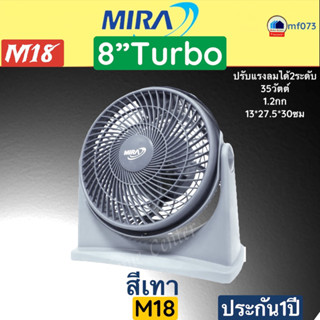 M28  M 28   M18   M 18   M-18     พัดลม8นิ้ว  ปรับแรงลมได้2ระดับ  M18   M28  MIRA