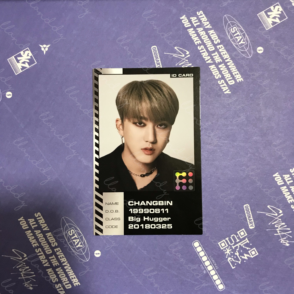 🐷🐰 พร้อมส่ง 🐷🐰 การ์ด ไอดีการ์ด ชางบิน Oddinary ID Card Stray Kids Photocard Changbin SKZ สเตรย์คิดส์