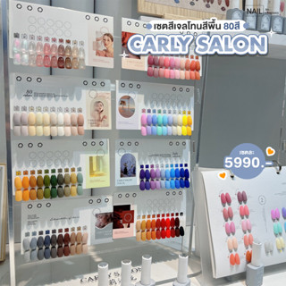 เซตสีเจล Carly salon 80 สี #สีพื้น พร้อมชาร์ทโชว์