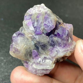 AM40 ผลึก อเมทิสต์ ( Amethyst ) ตรงปก หินสีม่วง หินมงคล หินสี หินธรรมชาติ แร่ ควอตซ์ quartz ของสะสม หินนำโชค หินเสริมดวง