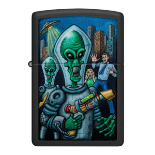 Zippo ไฟแช็กรุ่น CI418220  Alien Attack Design ของแท้ รับประกันตลอดชีวิต นำเข้าและจำหน่ายโดยตัวแทนจำหน่าย