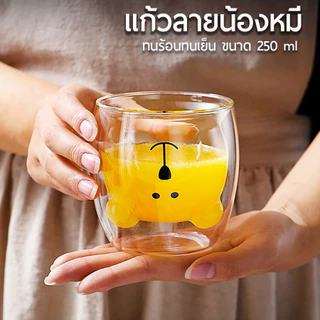 Alechaung แก้วหมี ช้อนกาแฟ เกาะแก้ว ที่ชงแมวเกาะแก้ว สแตนเลส เซ็ตชงกาแฟ