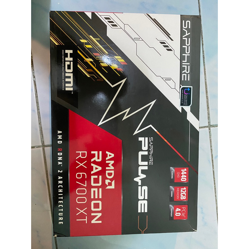Sapphire Pulse RX 6700 XT 12GB GDDR6, Gaming Graphics Card AMD Radeon มือสอง ประกันไทย