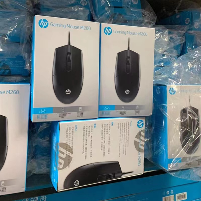 Hp M260เมาส์แบบใช้สายusbสําหรับโน้ตบุ๊ก คอมพิวเตอร์ตั้งโต๊ะบ้านสํานักงานธุรกิจ