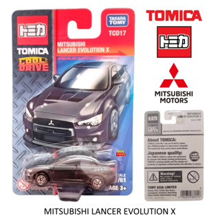 TCD17 โมเดลรถ MITSUBISHI LANCER EVOLUTUON X ลิขสิทธิ์แท้ จาก TAKARA TOMY TOMICA ชุด COOL DRIVE สเกล1/64