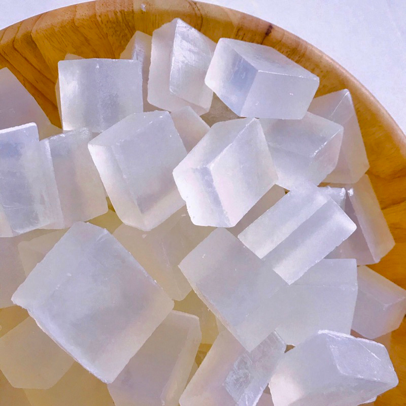 หัวสบู่ เบสสบู่ กลีเซอรีน 100 กรัม. ชนิดใส-ไม่มีกลิ่น