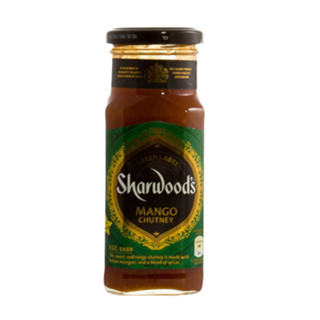 Green Label Mango Chutney Sharwoods 360 G./ชัทนีย์มะม่วงฉลากเขียว Sharwoods 360 G.