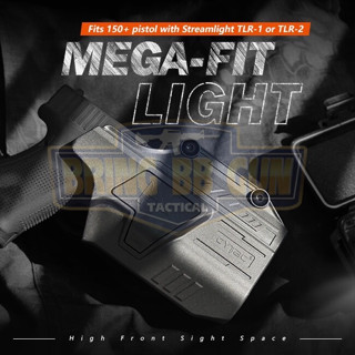 ซองปืนพกนอกปลดนิ้วชี้ Universal ติดไฟฉาย ยี่ห้อ Cytac รุ่น Mega-Fit Light Holster (Cytac Mega-Fit Light Holster) (ซองปืน