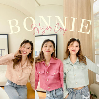 🍑 Bonnie Blazer 💖เบลเซอร์คร๊อปทวิตเกาหลีเกาใจ (319.-)