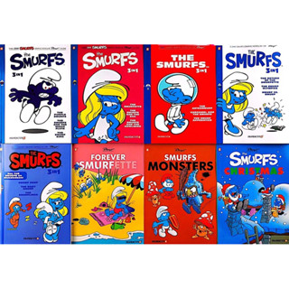 The Smurfs Graphic Novels Series 3-in-1(Vol #1-5) smurf book English Comic Smurfette/Monsters/Smurfs Christmas Ages 6-11