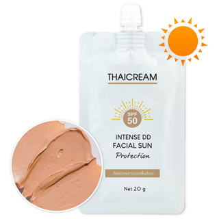 Thaicream ครีมกันแดด กันแดดหน้า ครีมกันแดดผสมรองพื้น กันแดดเนื้อแป้ง ไทยครีม intense Dd Facial Sun Protection กันแดดหน้า