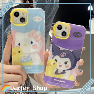 🔥สไตล์ใหม่🔥เคสไอโฟน iphone 11 14 Pro Max น่ารัก คิตตี้ ปีศาจน้อย ขอบเต็ม ป้องกันการตก iphone 12 13 Pro Case for iPhone