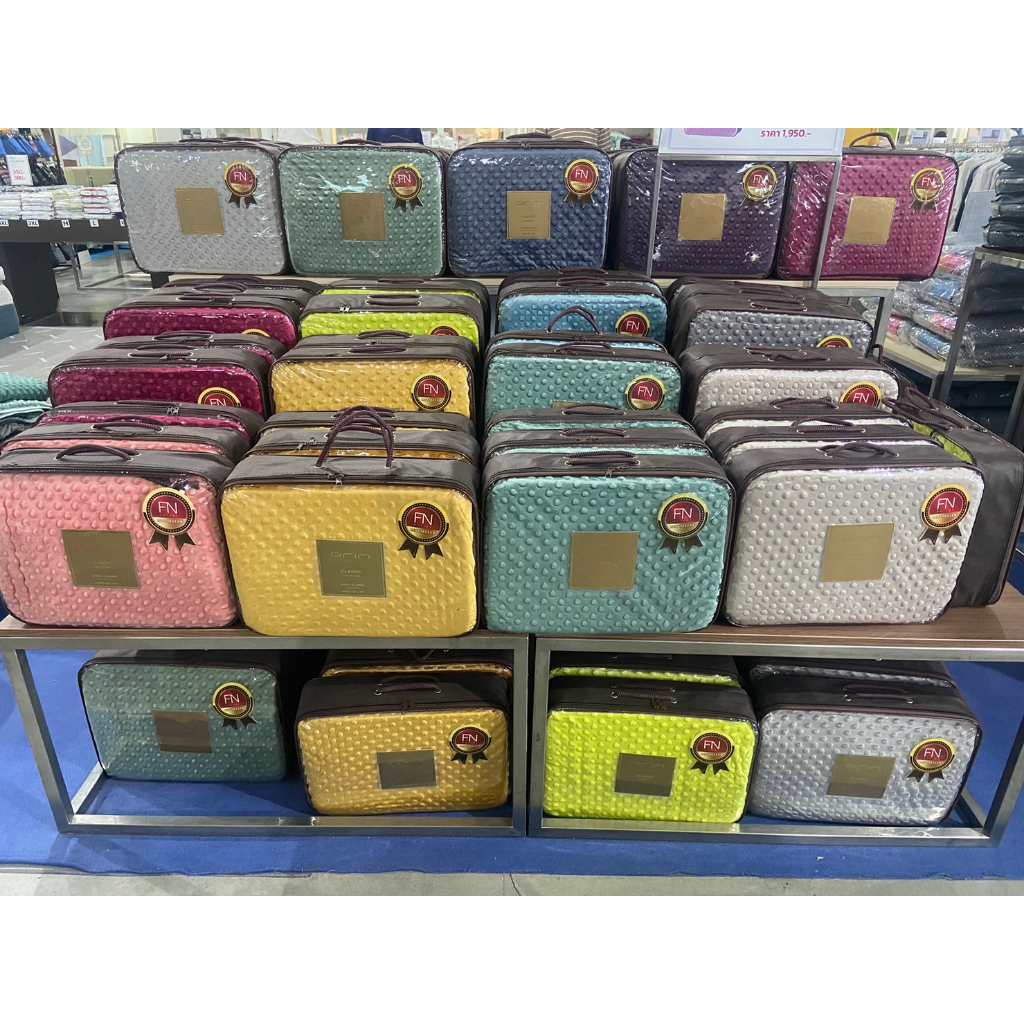 PRIM ผ้าห่มตุ่มไมซิไฟน์ bubble blanket รุ่น Classic ขนาด 6 ฟุต ขนาด 74x90 นิ้ว พร้อมส่งสีใหม่