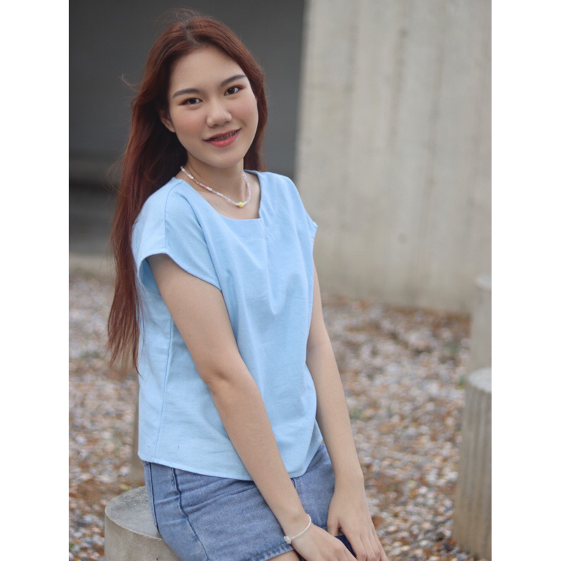🌹M L XL.  เสื้อผ้าฝ้ายเชียงใหม่ มินิมอล สีพาสเทล  ผ้านิ่มใส่สบาย ขนาด 36 38 40