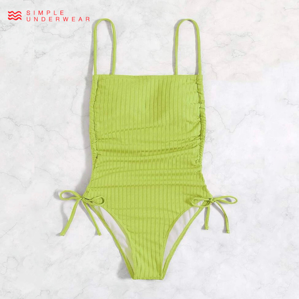 010 Simple Underwear bikini วันพีช รูดข้าง เว้าสูง รูปที่ 5