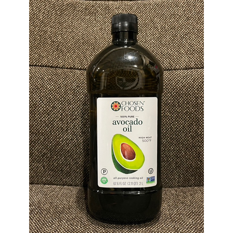 Chosen Foods 100% Pure Avocado Oil น้ำมันอโวคาโด้บริสุทธิ์ ขนาด 2 ลิตร ทนความร้อนได้ถึง 260 C (500 F