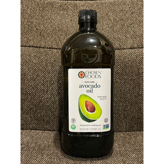 Chosen Foods 100% Pure Avocado Oil น้ำมันอโวคาโด้บริสุทธิ์ ขนาด 2 ลิตร ทนความร้อนได้ถึง 260 C (500 F)