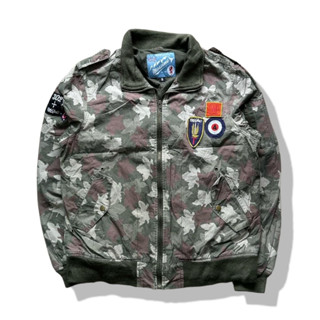 Massimo Camo Full Zipper Jacket รอบอก 46”