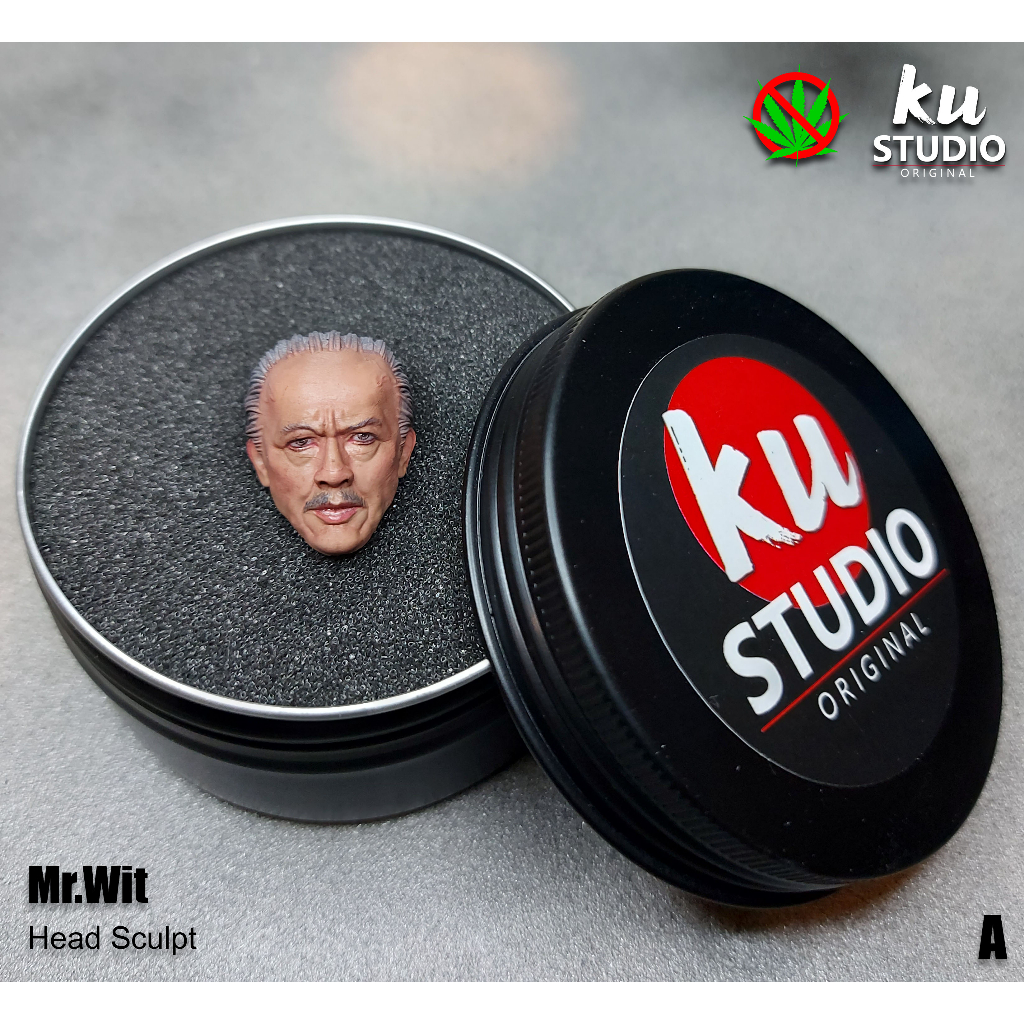 หัวเพ้นท์สี Mr.Wit Head Sculpt 1/12