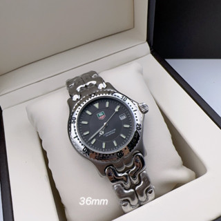 นาฬิกาข้อมือ  Heuer grad  งานออริเทียบแท้ Size 36mm ระบบ ถ่าน   กรอบ  หมุนได้ด้วย