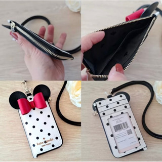 🎀 (สด-ผ่อน) กระเป๋าทรงกล่อง WLRU6068 และคล้องบัตร K4758 Disney x Kate Spade new york minnie mouse camera bag