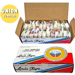 (USP)📍ถูกที่สุด📍(แพ็ค24ม้วน) Louis Tape เทปใส เทปกาว สก็อตเทป ขนาดหน้ากว้าง 1/2” ยาว3หลา และ ยาว10หลา (1แพ็ค/24ชิ้น)
