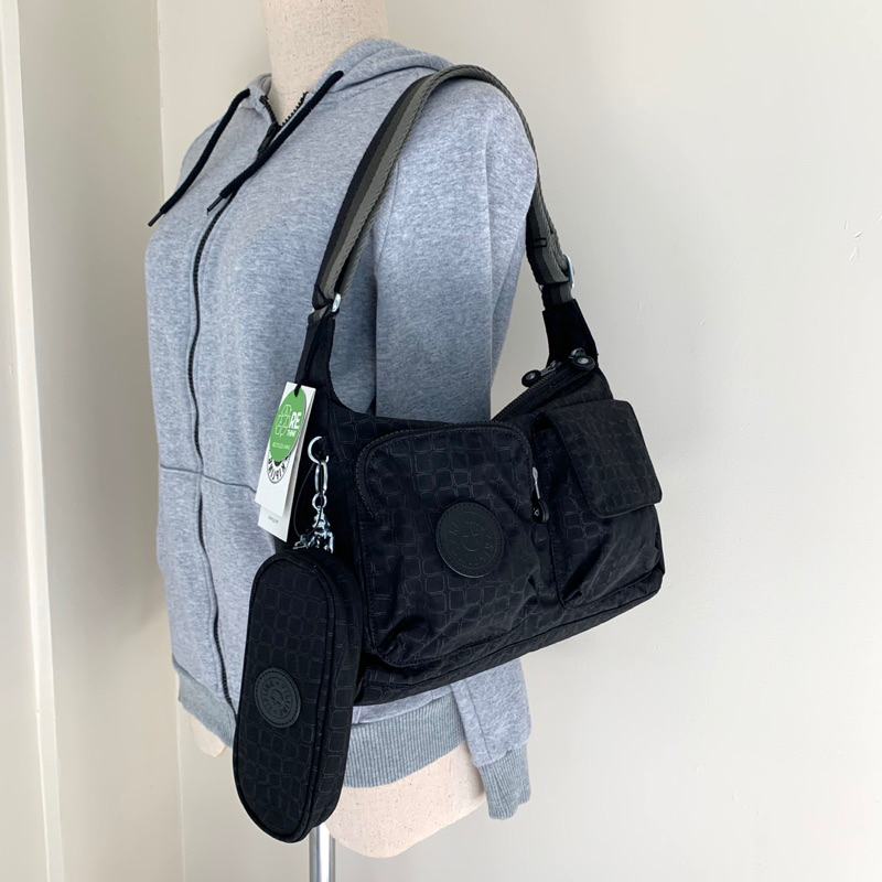 [[พร้อมส่ง📦แท้💯%]] Kipling Kitty Premium Mulit Pocket Large Shoulder Bag and Pouch Set