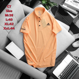 เสือโปโลผู้ชาย คอปกแขนสั้น ใส่ตีกอล์ฟ ใส่ลำลอง polo AD9