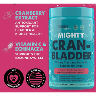 Mighty Cran-Bladder for Dogs อาหารเสริมสุนัข ดูแลสุขภาพทางเดินปัสสาวะ กระเพาะปัสสาวะ และไต