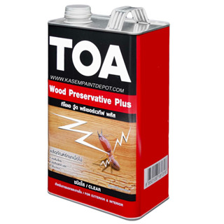 TOA น้ำยารักษาเนื้อไม้ทีโอเอ TOA Wood Preservative Plus ขนาดแกลลอน 3.785 ลิตร