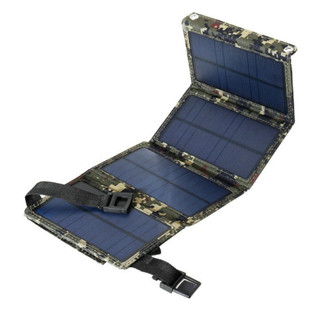 [ขาย]  Outdoor Solar Power Bankเครื่องชาร์จพลังงานแสงอาทิตย์แบบพับเก็บได้พร้อมไฟฉายLEDกันน้ำสำหรับแท็บเล็ตมาร์ทโฟน แผงเซ