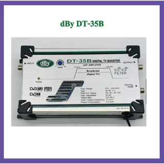 รุ่นใหม่ล่าสุด]​ dBy Digital TV Booster ( DT-35B) กรองสัญญาณ 4G,5G ใช้ขยายสัญญาณทีวีดิจิตัล 35dB