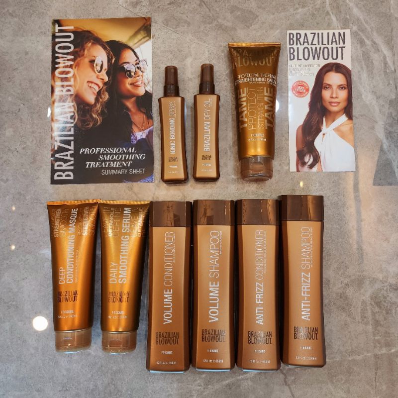 Brazilian Blowout Ionic K18 Bonding Spray 3 /Anti Frizz shampoo Conditioner 350ml แชมพูครีมนวดเคราติน ลดชึ้ฟูของเส้นผม