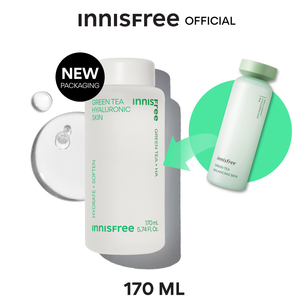 innisfree green tea hyaluronic skin 170 ml อินนิสฟรี กรีนที สกิน 170 มล.