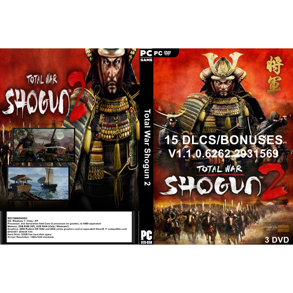 แผ่นเกมส์ PC Total War SHOGUN 2 (3DVD)