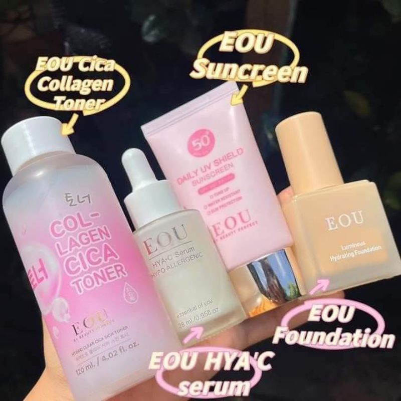 Eou Skin Care & Makeup set Eou 4မ်ိုးတစ္ဆက္