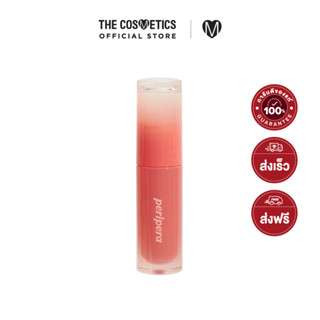 Peripera Ink Mood Glowy Tint 4g - 02 Coral Influencer  เพอริเพอรา  ลิปทินท์มู้ด สีส้มคอรัล