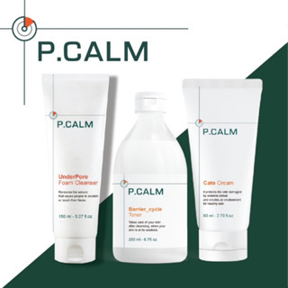 [P.CALM] Starter set ชุดเริ่มต้น[แถมแผ่นมาร์กหน้า 1ชิ้น]/Toner KMX 200ml+Foam 150ml+Cato cream