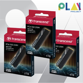 [ใส่โค้ด 10DDXSEPW2 ลดสูงสุด 1000.-] Transcend PCIe [SSD] NVMe M.2 MTE250H :Gen 4X4 for PS5/PC