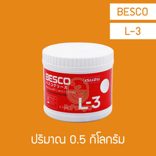 (ของแท้ห้าง) จารบี  BESCO Grease  L-3 ขนาด 0.5, 2 กิโลกรัม